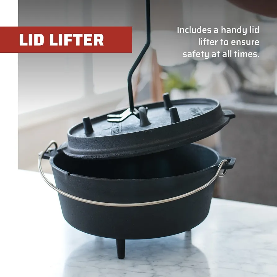Amazon.com: Camp Chef Deluxe 14 Dutch Oven - Cast Iron Dutch